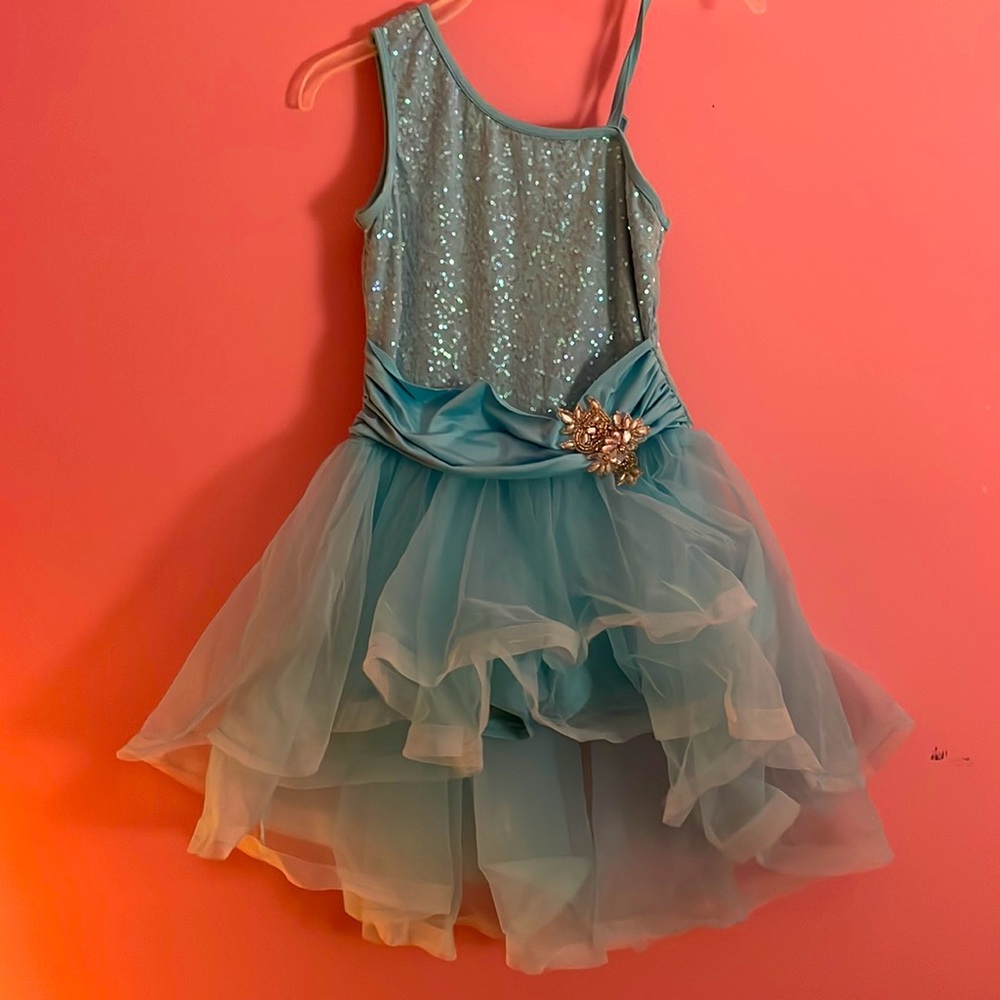 Teal dance (dress) costume